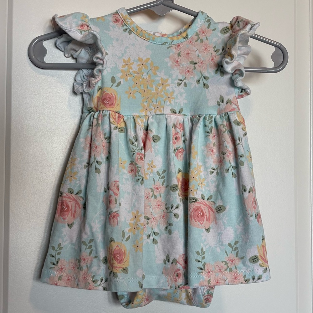 Little Me Bamboo and Organic Cotton Floral Baby Dress - Picture 1 of 6